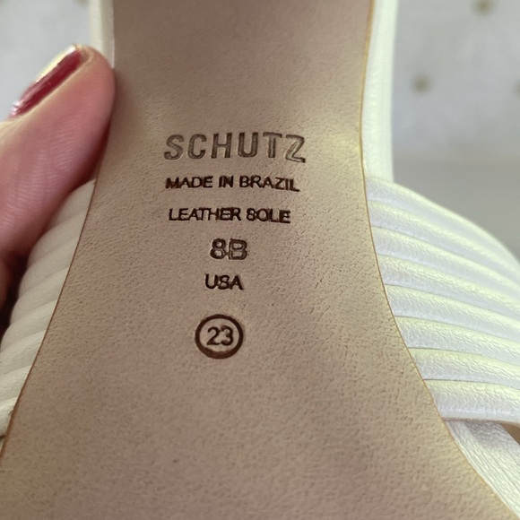 SCHUTZ Heels - New - White - Size: 8 - Picture 10 of 11
